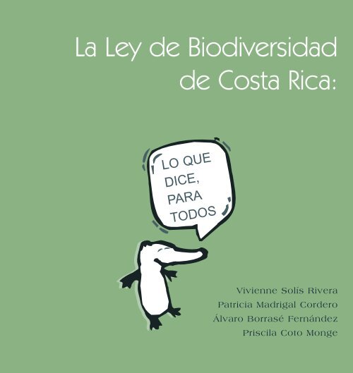 La Ley de Biodiversidad de Costa Rica: - IUCN