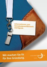 Informationen zum GrÃ¼ndungswettbewerb start2grow