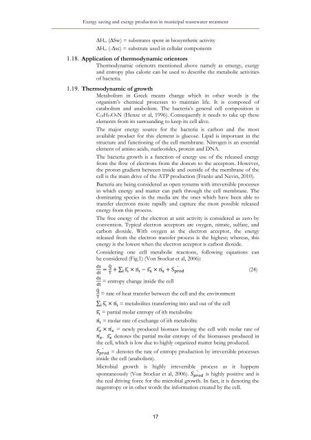 Exergy saving and exergy production in municipal wastewater ...