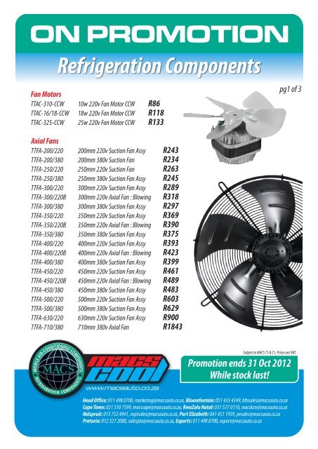 Refrigeration special - MACS