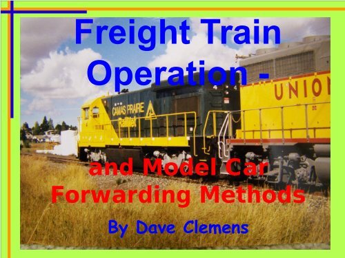 Presentation - Pacific Coast Region of NMRA