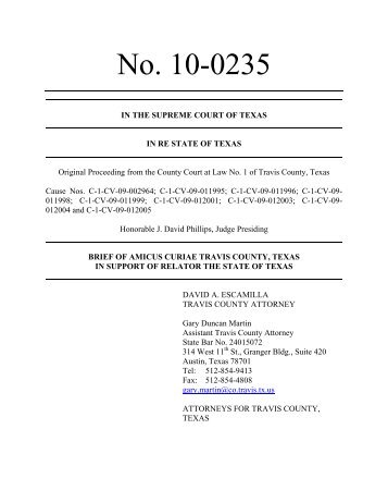 Amicus Brief - Travis County - Received - Supreme Court of Texas