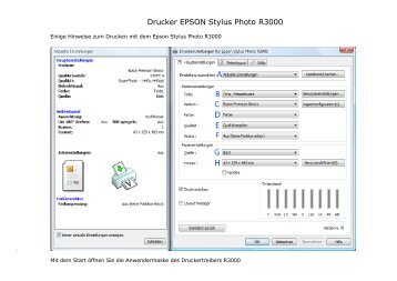 Drucker EPSON Stylus Photo R3000 - Dieter WALTER