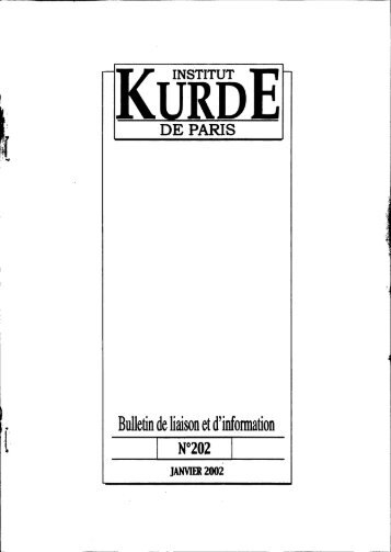 Bulletin de liaison et d'information - Institut kurde de Paris