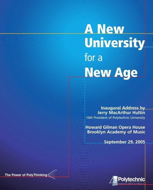 A New University New Age - Polytechnic University
