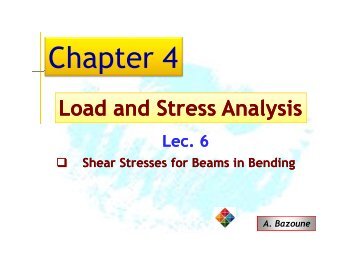 LEC 06 Shear Stresses for Beams in Bending(pdf) - KFUPM Open ...