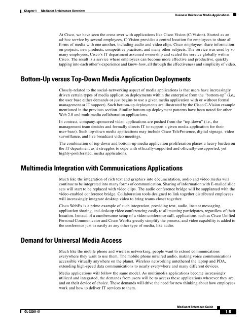 Medianet Reference Guide - Cisco