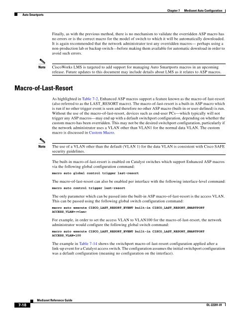 Medianet Reference Guide - Cisco