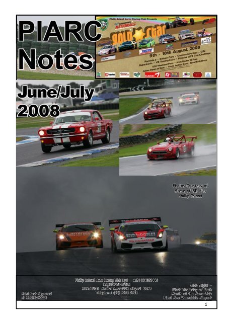 June/July Mag 08 - Phillip Island Auto Racing Club