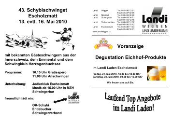 Flugblatt Mai 2010 - LANDI Wiggen