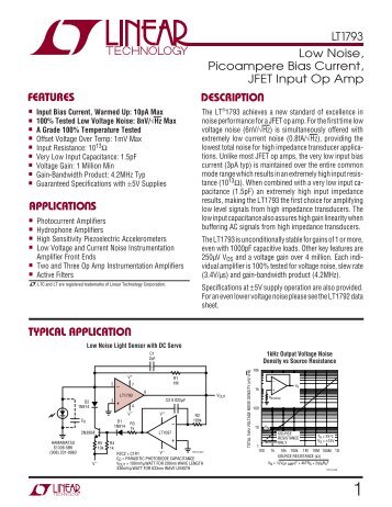 LT1793 op-amp