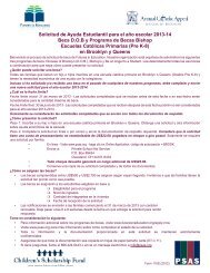 Solicitud de Ayuda Estudiantil para el aÃ±o escolar 2013-14 Beca ...