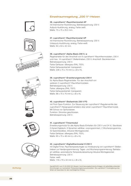 Fussboden / Wand (PDF, 9.6 MB) - cuprotherm