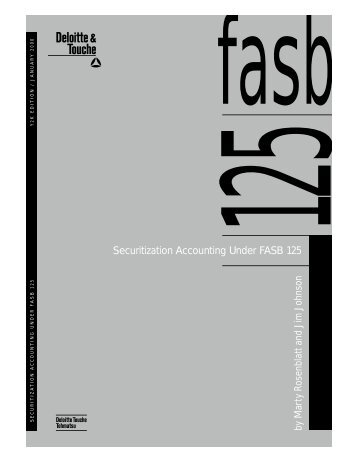 Securitization Accounting Under FASB 125 - Securitization.Net