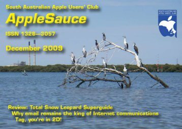 AppleSauce, December 2009 - South Australian Apple Users' Club