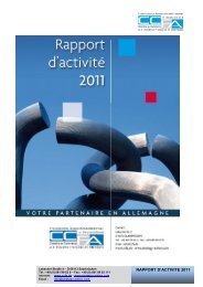 Rapport d'activités 2011 - CCFA