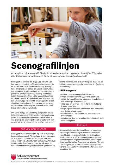 Scenografilinjen (pdf) - Folkuniversitetet