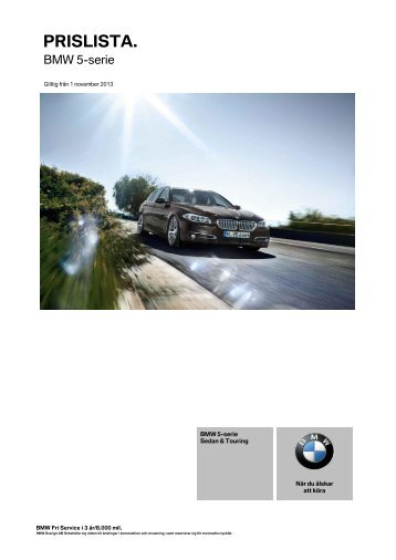 Grundpriser & extrautrustning (PDF) - Bmw