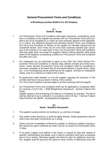 procurement terms Download PDF - Brumberg Leuchten