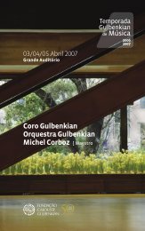 Coro Gulbenkian Orquestra Gulbenkian Michel Corboz [ Maestro