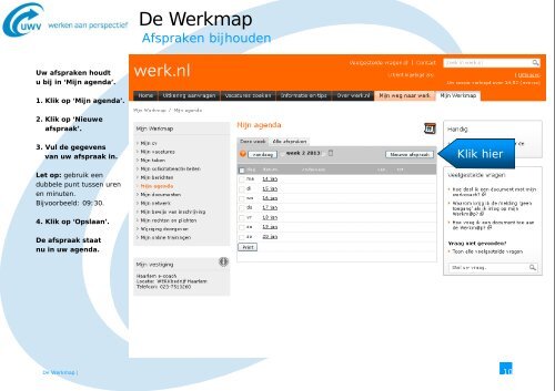 Werken met de Werkmap - Werk.nl