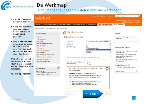 Werken met de Werkmap - Werk.nl