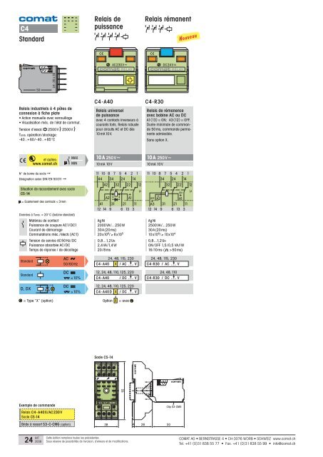 Comat Control Components Catalogue gÃƒÂ©nÃƒÂ©ral - Multiprox