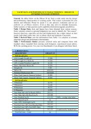 Performance characteristics - Ohlson 38