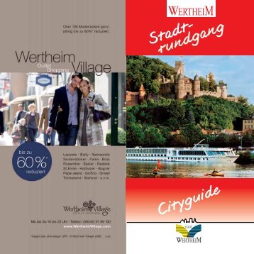 Flyer Stadtrundgang - Stadt Wertheim