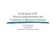 Event-based ATIS: Practical Implementation and ... - California PATH
