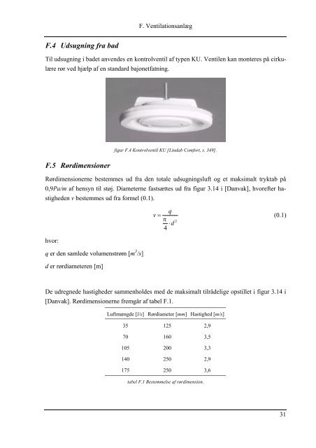 Installationsteknik (bilagsrapport) - It.civil.aau.dk