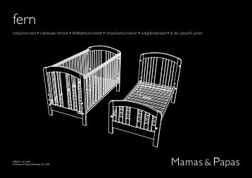 cot/junior bed Ã¢Â€Â¢ culla/base minore Ã¢Â€Â¢ feldbett ... - Mamas & Papas