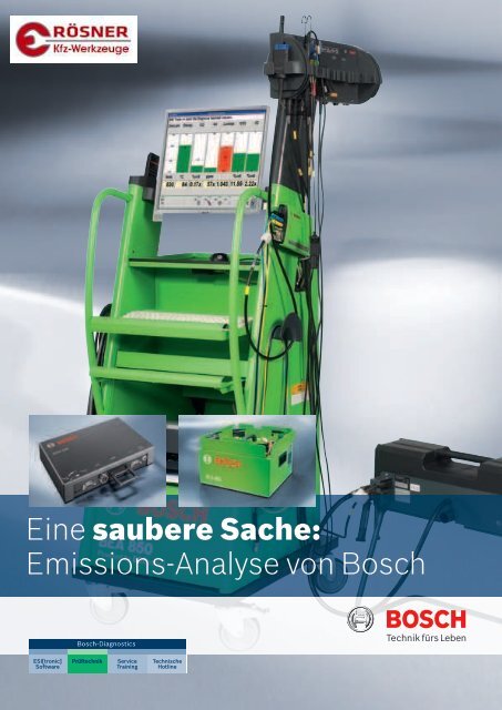 Emissions-Analyse von Bosch - RÃƒÂ¶sner KFZ Werkzeuge