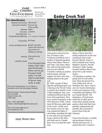 Godey Creek Trail - Gold Country