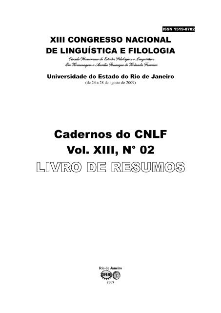 livro completo - Círculo Fluminense de Estudos Filológicos e