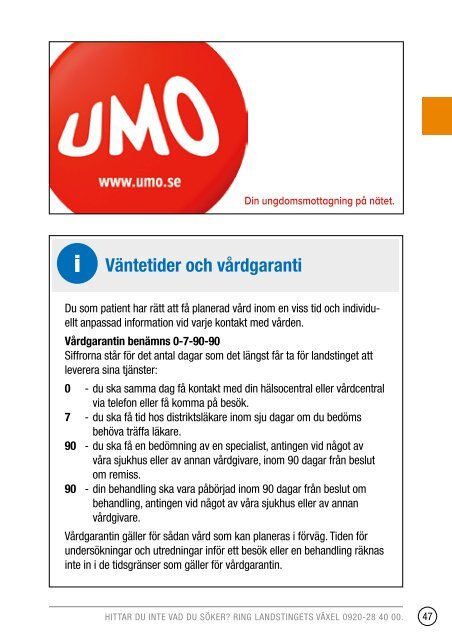 Telefonkatalog 2013 - Norrbottens lÃ¤ns landsting