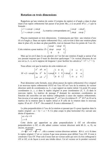 1-Rotation en trois dimensions