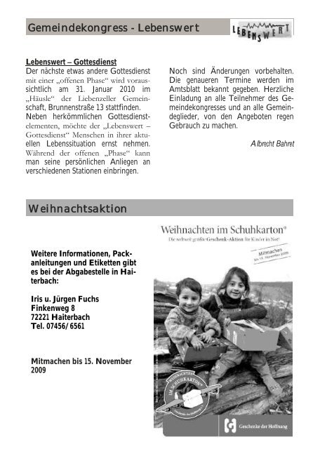 2009-02 Kontaktschleife.pdf - Kirchengemeinde Haiterbach