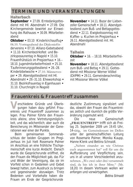 2009-02 Kontaktschleife.pdf - Kirchengemeinde Haiterbach