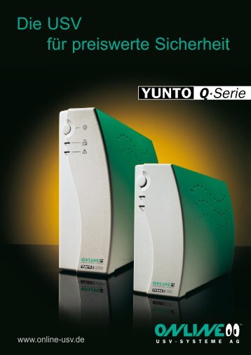 Datenblatt YUNTO Q-Serie - Online USV Systeme