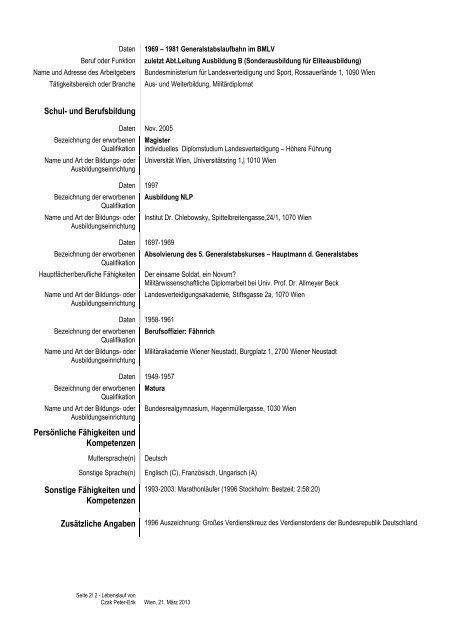 CV_Peter Czak 21032013 - IMC Fachhochschule Krems GmbH