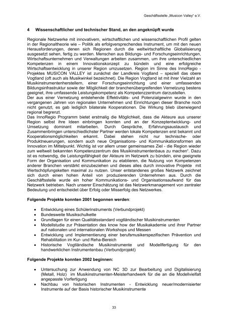 Report, 2004 - Institut fÃ¼r Musikinstrumentenbau