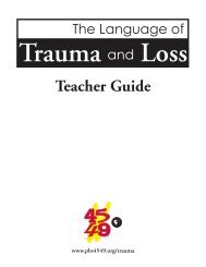 The Language of Trauma and Loss - Western Reserve Public Media