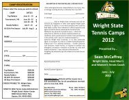 Camp Brochure - Wright State Raider Athletics