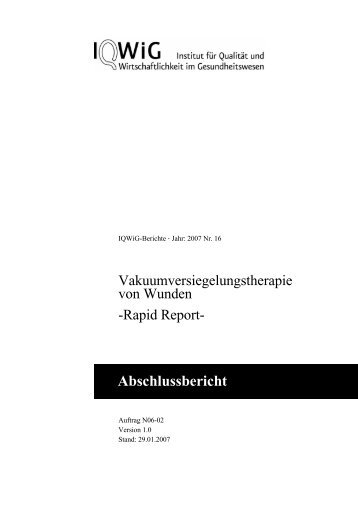 Rapid Report - Version 1.0 - - Werner Sellmer