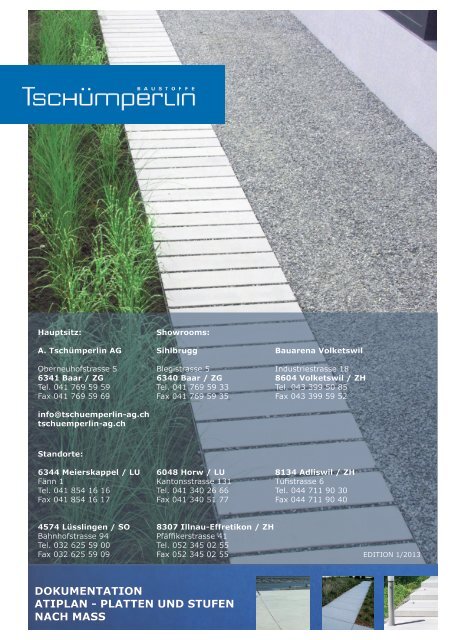 DOKUMENTATION ATIPLAN - PLATTEN UND STUFEN NACH MASS