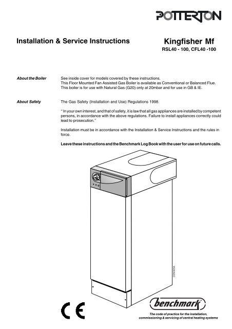 Kingfisher mf installation & service instructions - AC Wilgar
