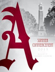 Commencement Program - The University of Alabama