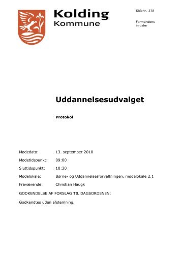 Beslutninger (pdf) - Kolding Kommune
