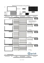 Probeneingangsprotokoll 10-01 - Orga Lab GmbH